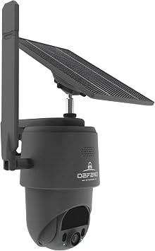 TACTACAM Defend 360 Cellular Security Camera, 4K Photos, 1080p Video, Solar + Rechargeable Battery, 360 Pan/Tilt/Zoom, LTE Cellular, Motion Alerts, Weather Resistant