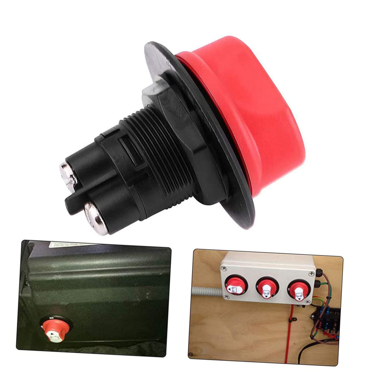 BUGUUYO Heavy Duty Battery Isolator Switch Disconnect Main Cut-Off for Rv ATV Car Boat