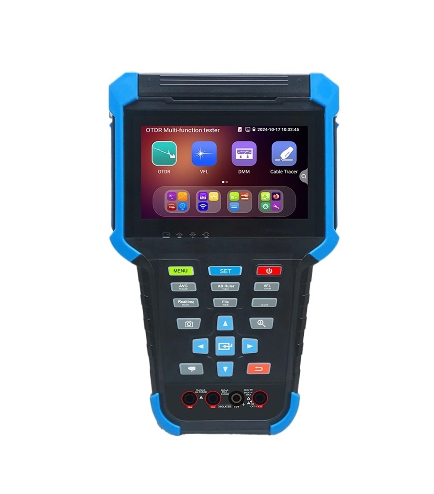 otdr Mini OTDR Optical Reflector Active Fiber Live Tester Reflectometer Touch Screen OPM VFL 1310/1550nm