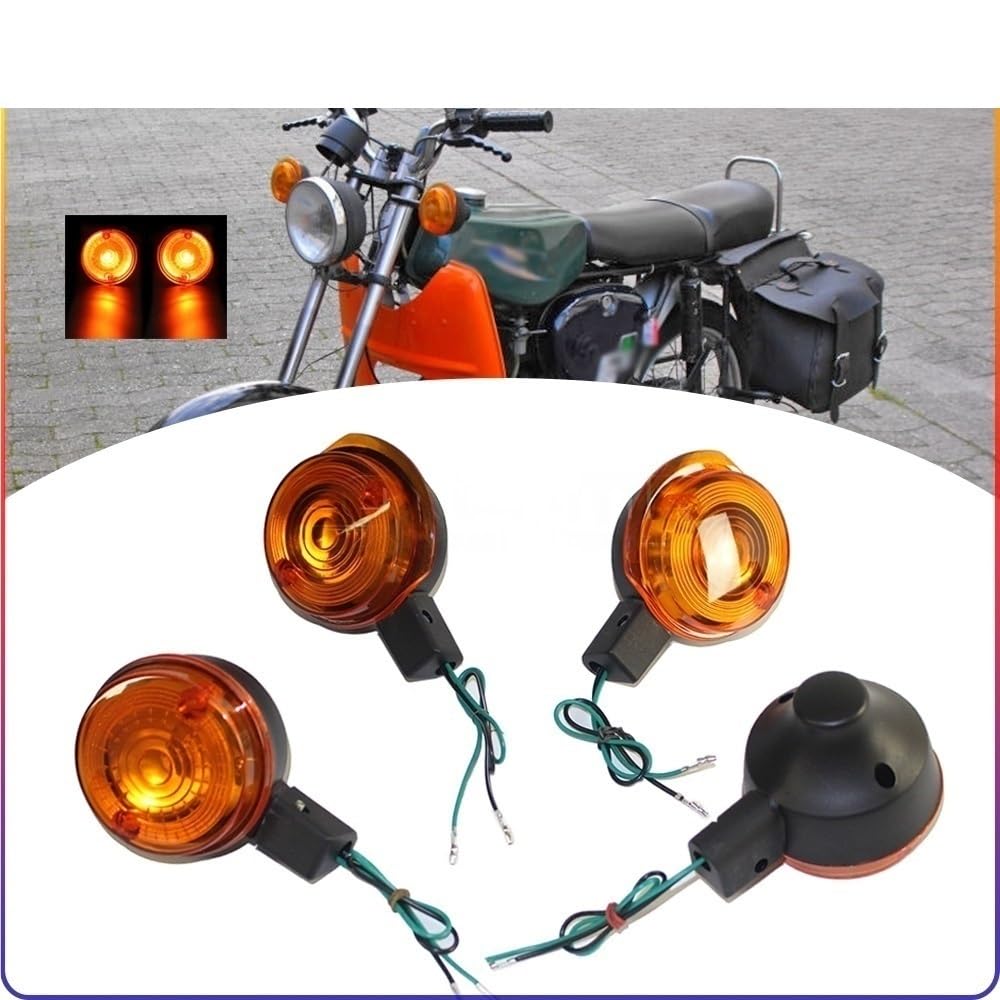 Clignotant directionnel Clignotant de Moto Vintage, Clignotant Ambre pour S50, S51, S70, 51, 70