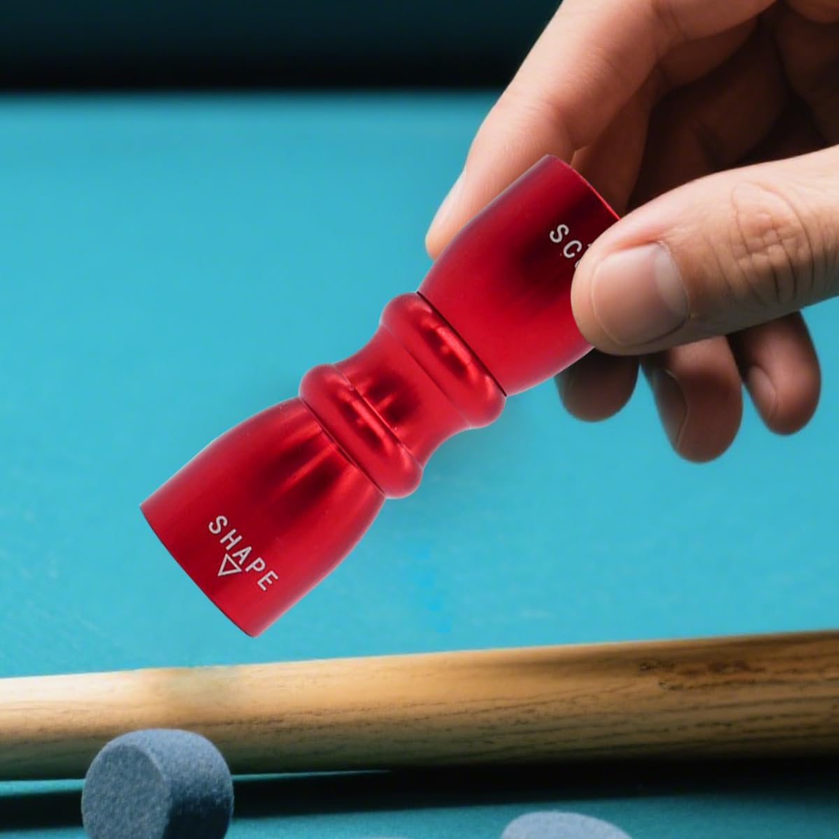 3-in-1 Pool Cue Tip Tool, Billiard Cue Accessories Tool, Aerator Tool Cue Stick Tip Tool, Scuffer, Shaper and Aerator, Gifts for Husbands, Friends