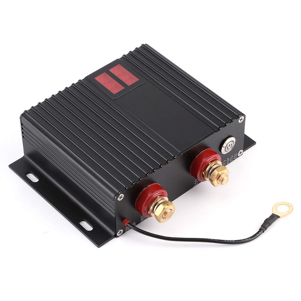 Aislador de batería dual 150 A 12 V 24 V Relé inteligente sensible al voltaje, administrador de batería dual con indicador LED para automóviles, vehículos recreativos,