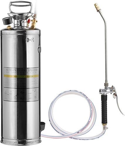 Miniatura 10 de CLICIC Pulverizador profesional de acero inoxidable con mochila (4 galones)