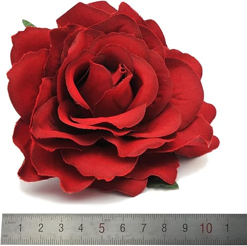 Miniatura 2 de DRESHOW Pinza para el cabello con diseño de rosa broche floral para mujer accesorios para el cabello de rosa paquete de boda 516