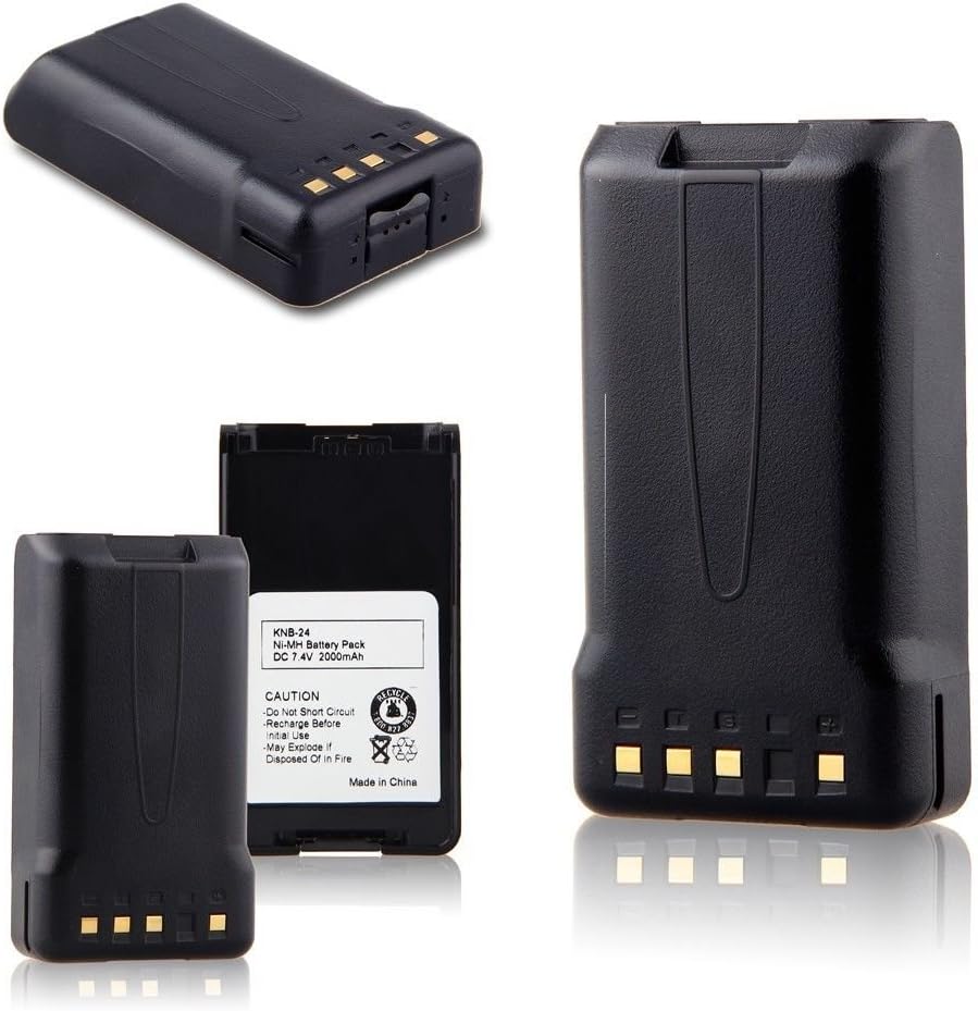 TOPCHANCES 4 Pack 7.4V 2000mAh Ni-MH Portable Two-Way Radio Interphone Replacement Battery KNB-24 KNB-24L KNB-35 KNB-35L KNB-56 KNB-56L KNB-57 KNB-57L for Radios TK-2140 TK-3140 TK-2148