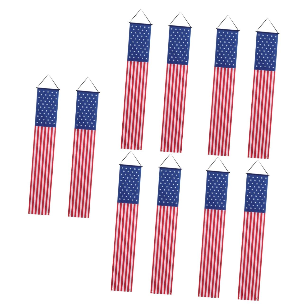 VICASKY 5 Paia Banner per Poliestere Decorazione Patriottica per Festa Dellindipendenza Usa Striscione Riutilizzabile per Ingresso e Festa Americana