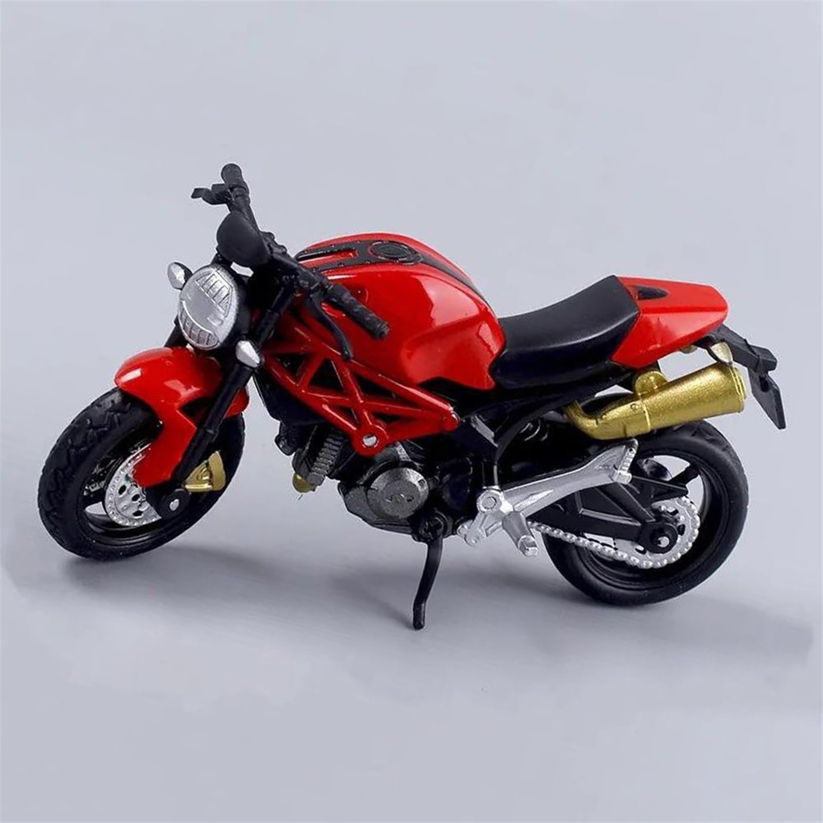 SEYXF Motorbike Toy Motorcycle Simulation Diecast Model Collection Gift 1:18 for Ducati 795 Monster(Black- Silver)