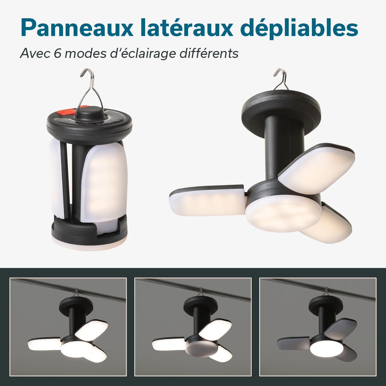 Lampe de camping LED Talvik - rechargeable USB - intensité variable Lampe de camping LED Talvik - rechargeable USB - intensité variable