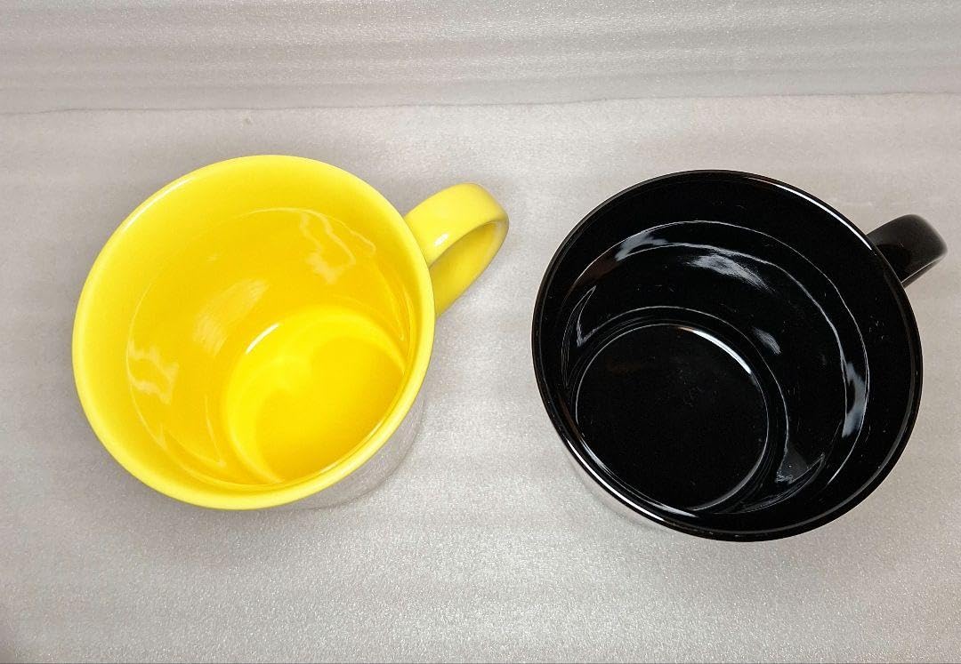 Amazon.co.jp: hideマグカップ イエローハート&ブラックハート