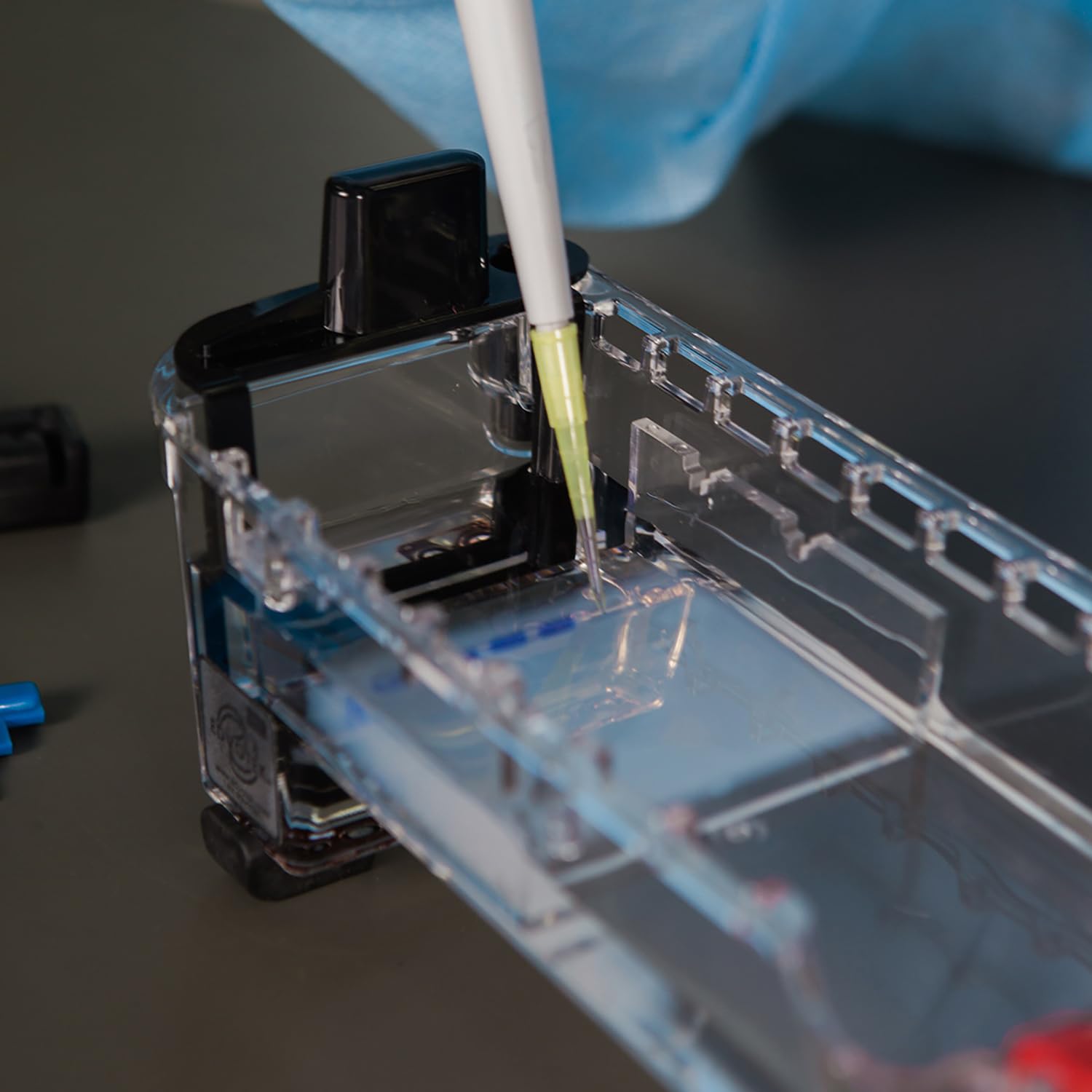 M12 Aparato de electroforesis dual, 2 grupos de laboratorio, bandejas de gel de 7 cm de largo x 7 cm de ancho