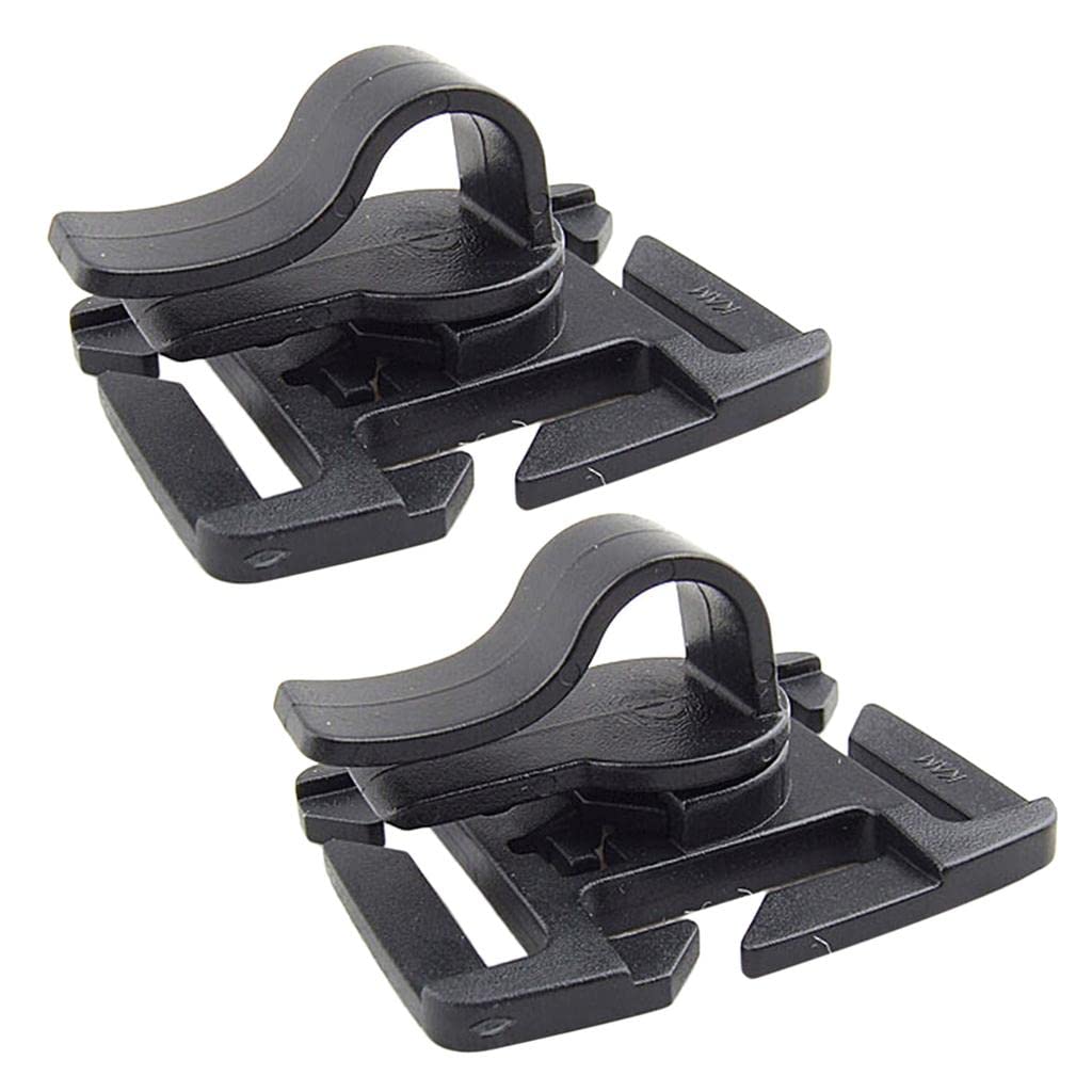 LOOM TREE® 2x Water Tube Clip Hose Clamp Rotation Buckle for Webbing Hydration Bladder| Outdoor Sports | Camping & Hiking | Hiking Backpacks | Hydration Packs (B09ZKZLKJ9) Amazon Price History, Amazon Price Tracker