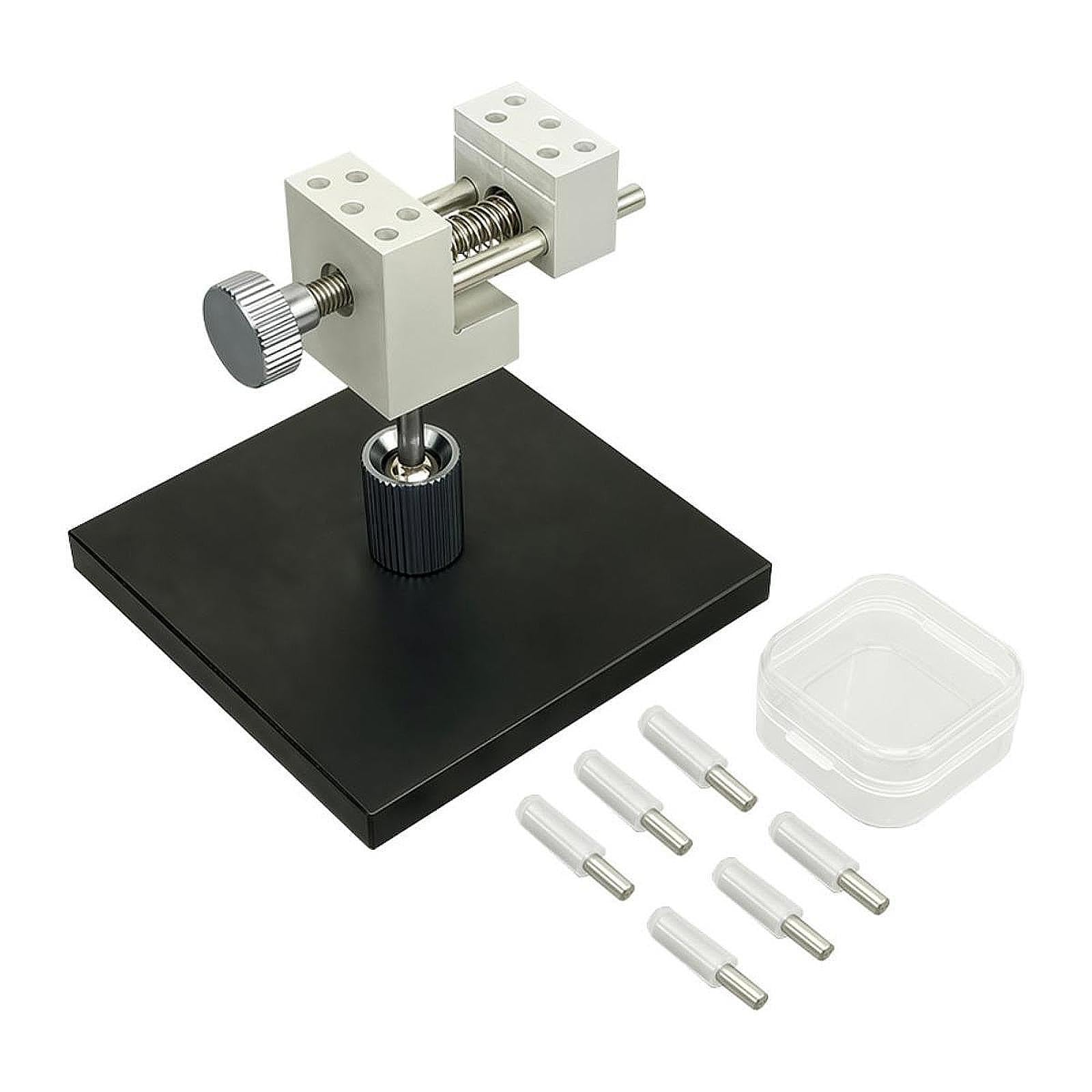 Mini Morsa da Banco in Lega di Alluminio, Morsetto da Tavolo Regolabile 90° per Modellismo, Pittura, Riparazioni Fai da Te