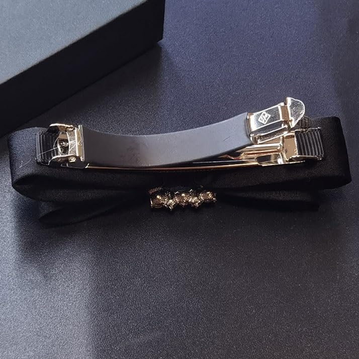 Barrette à cheveux nœud chic pour coiffure bureau et soirée