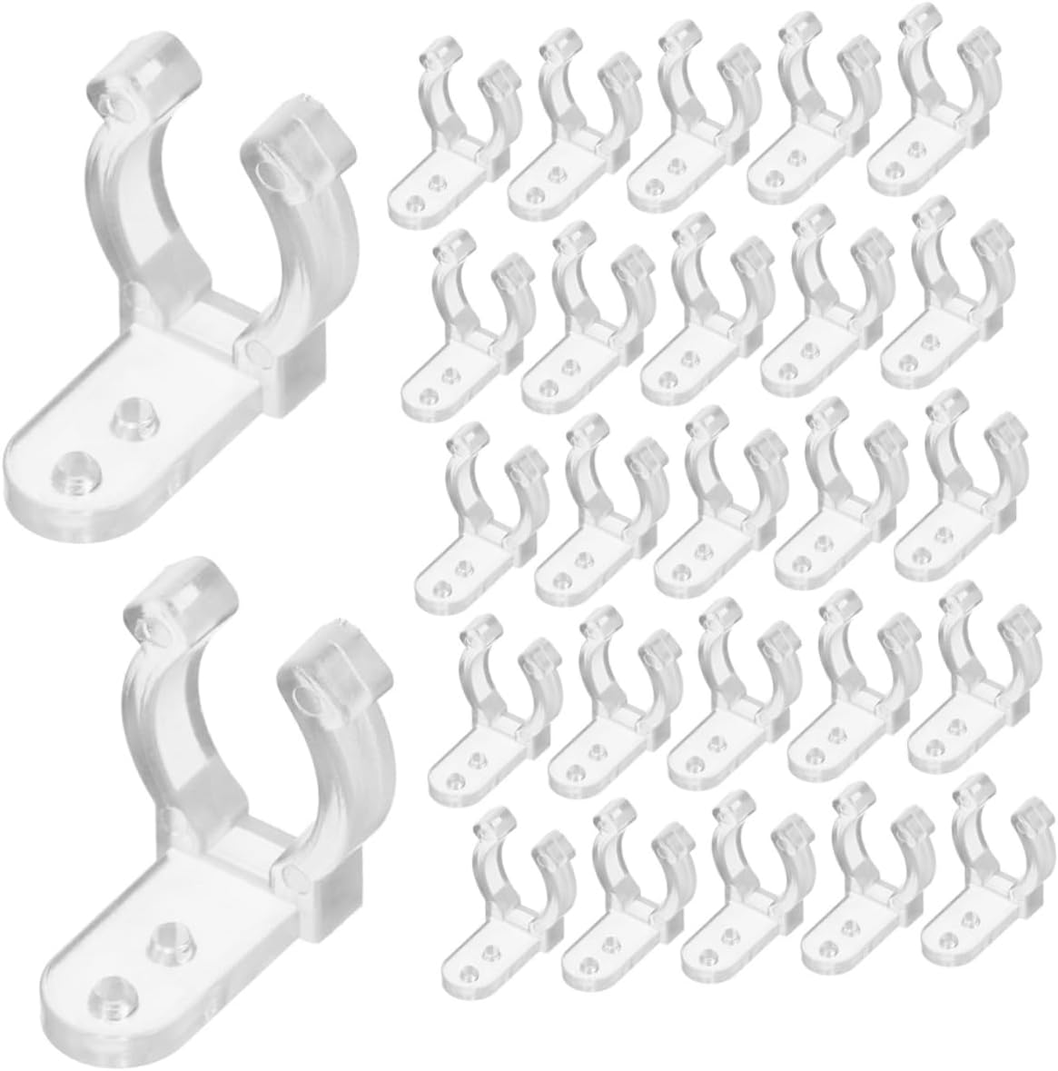50pcs String Light Mounting Clips Cable Clips for Led Rope Lights Outdoor Strong and Flexible