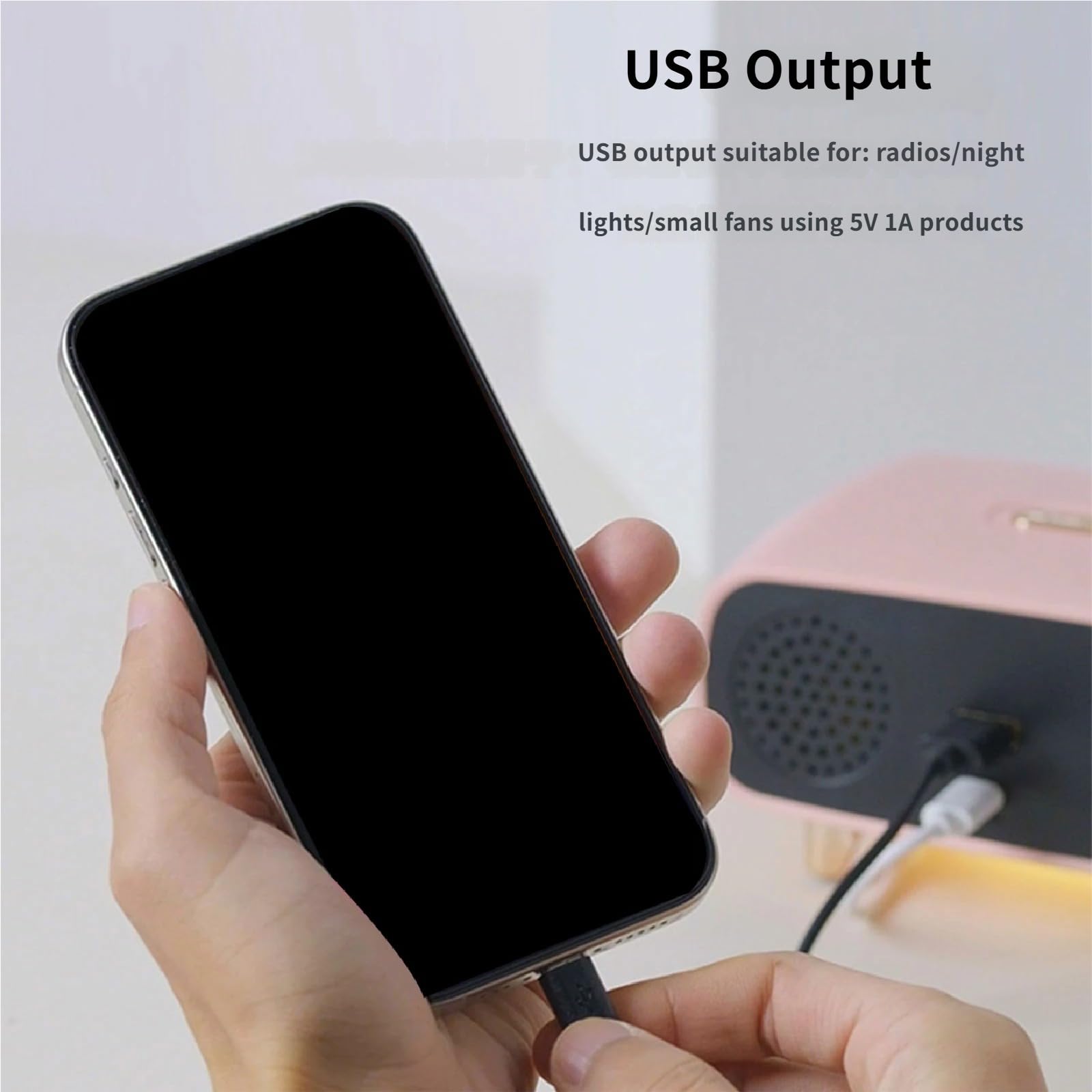 Reloj Despertador Digital con ambientes de Brillo Ajustable Luz Nocturna y Puerto de Carga USB Pantalla LED de Temperatura Función de Temporizador Reloj Despertador LED