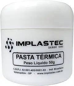 'Pasta Térmica 50g, Implastec, Silicone, Branca'