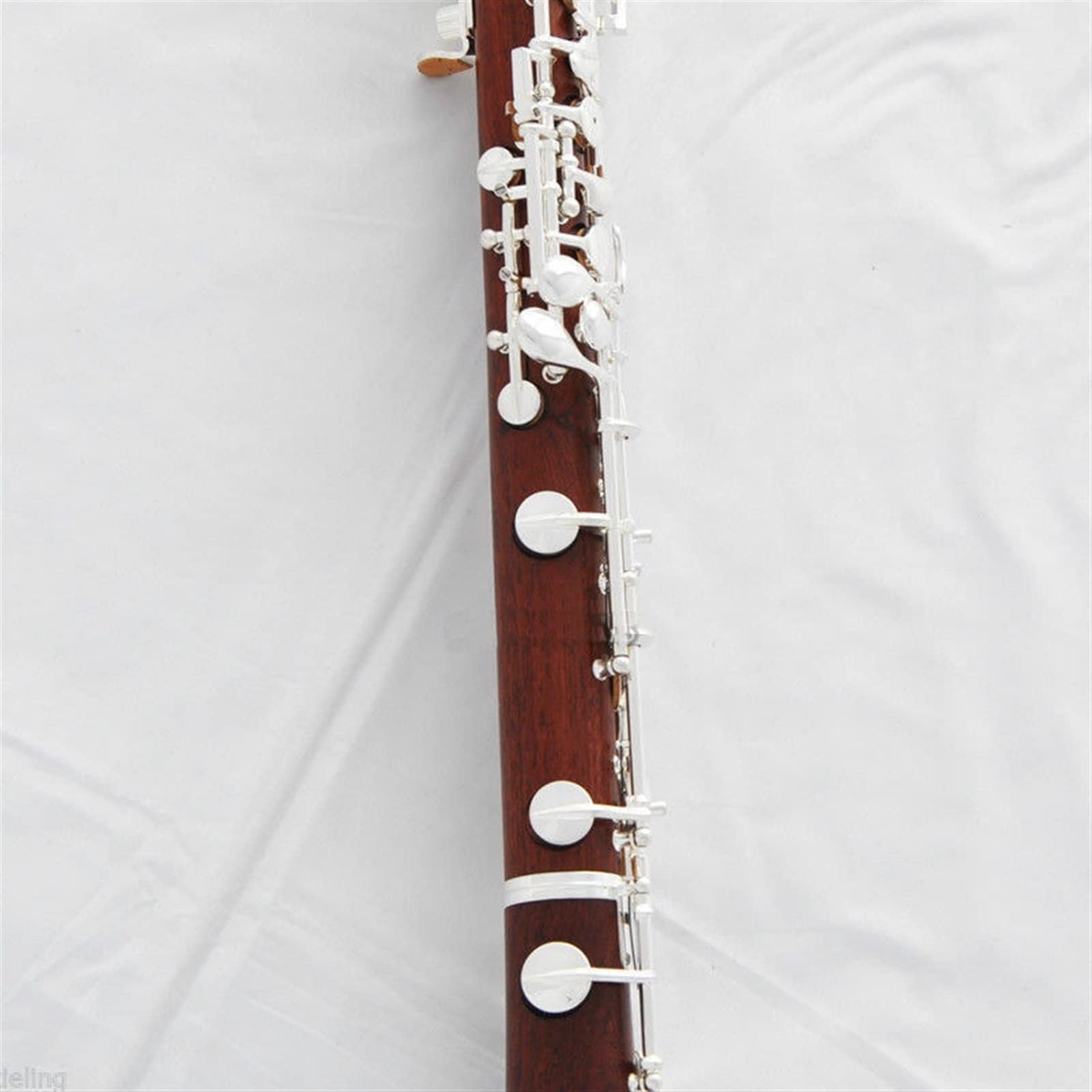 Llaves Plateadas De Madera Rosa Profesional Llave Oboe C con Instrumento De Viento De Madera Estuche De Madera Principiante de Oboes