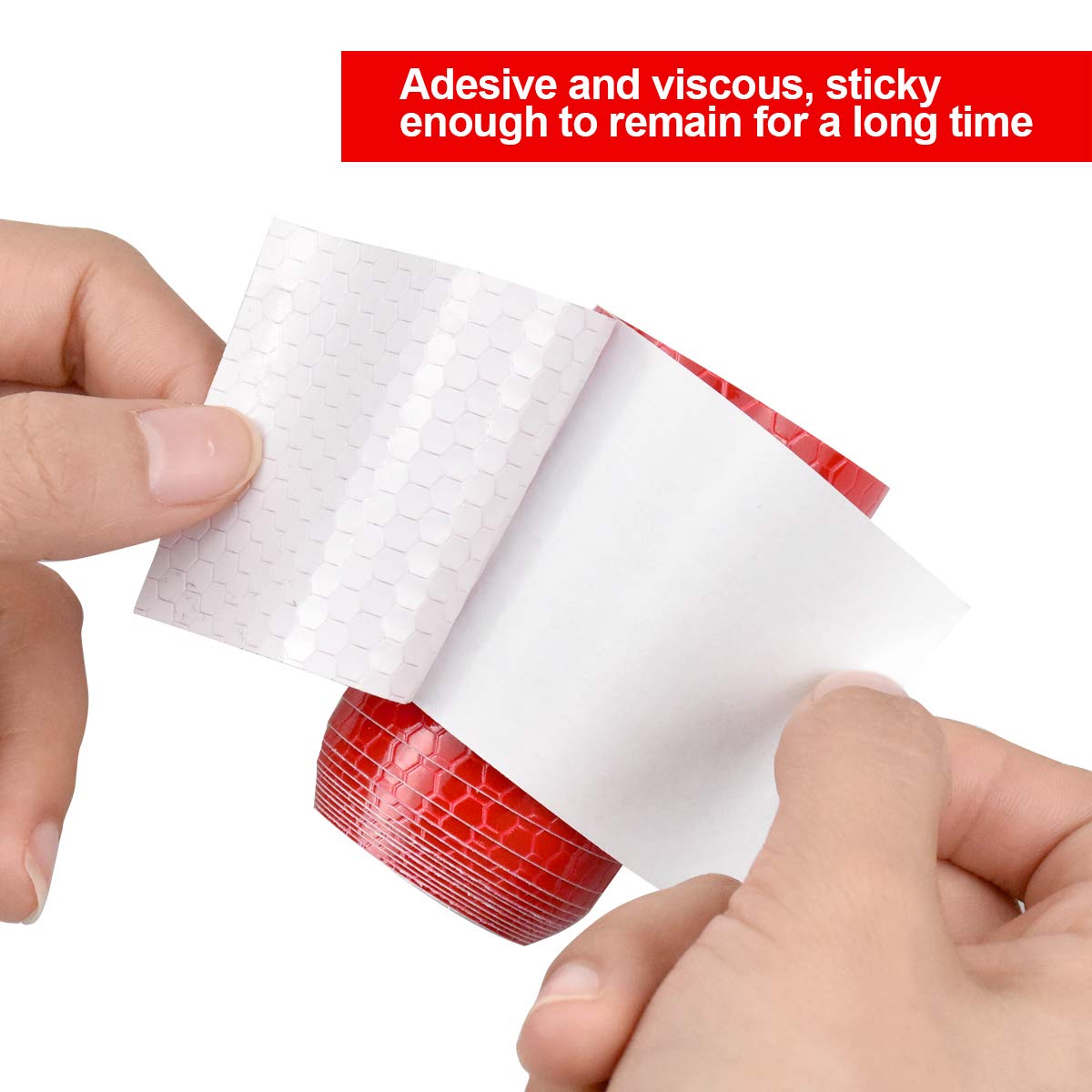 Nastro Riflettente Adesivo 5cm X 3m | 3 Rotoli (Bianco, Rosso, Giallo) | Alta Visibilità Per Veicoli - Foto 8