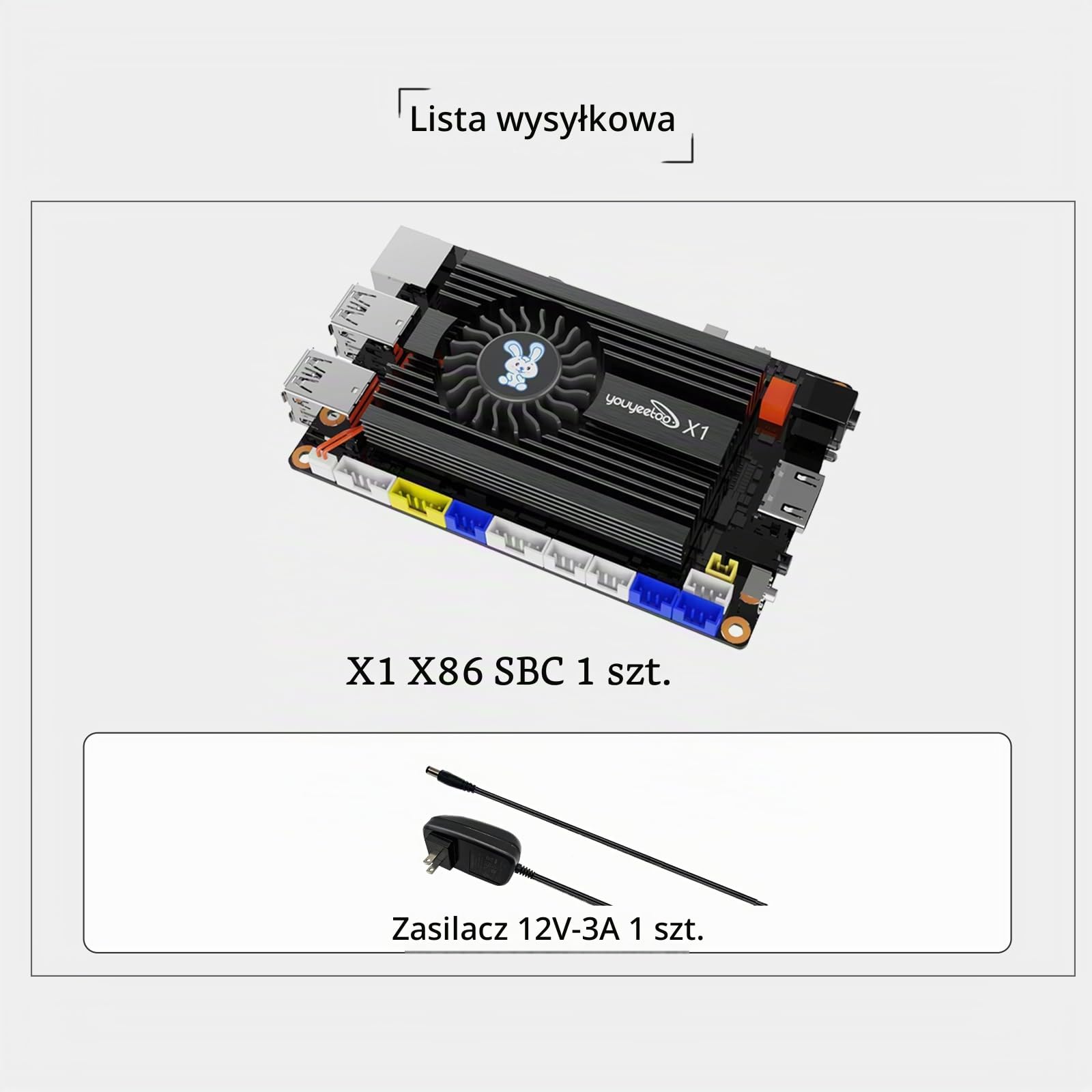 WayPonDEV youyeetoo X1 X86 komputer jednopłytkowy, 64-bitowy Windows 10/11/Linux Mini PC z In-tel Celeron N5105, obsługa opcjonalnego Wi-Fi i BT, M.2 2280 NVMe lub SATA SSD (przedsprzedaż) (4 GB RAM +