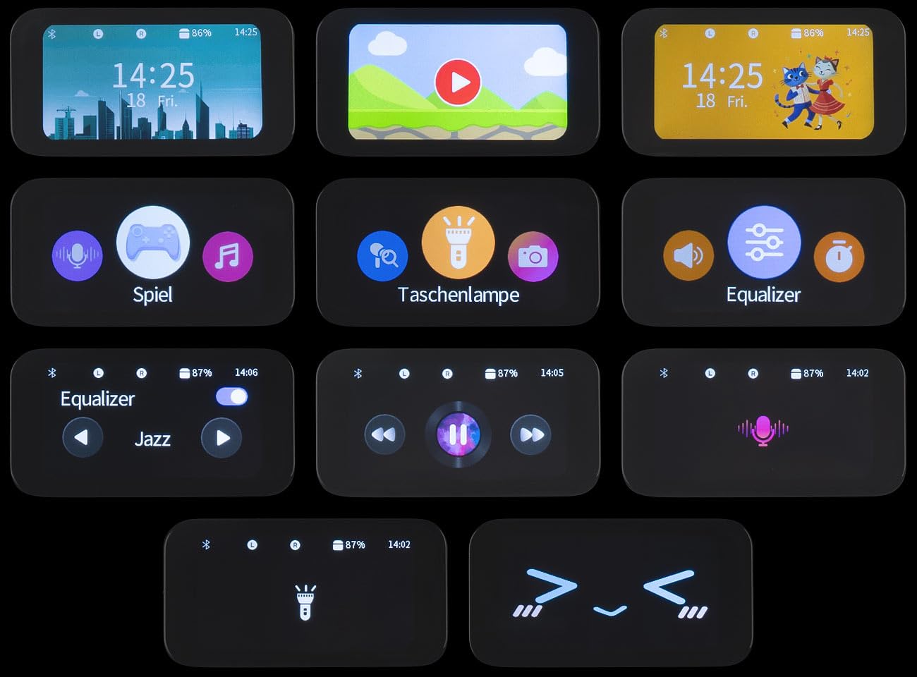 auvisio Übersetzer Clip-on-Ohrhörer KI-Echtzeitübersetzer 115 Sprachen App
