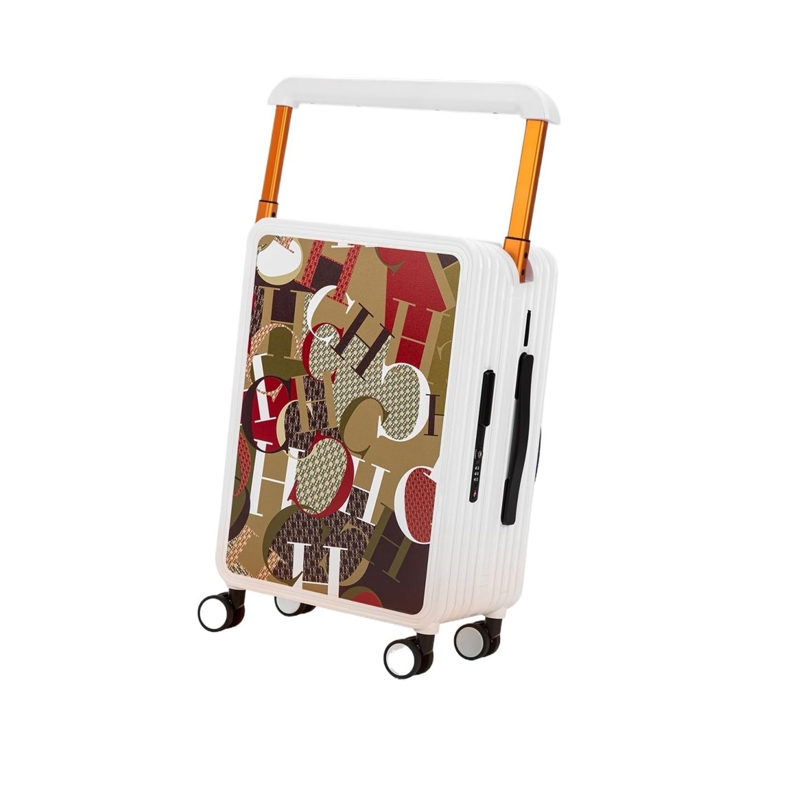 Sensore di velocità della ruota Classic Fashion Unisex New Roller Bagagli Lettera Grande Capacità Business Travel Bagagli ABS Sensore di velocità della ruota anteriore, Stile 1., One Size