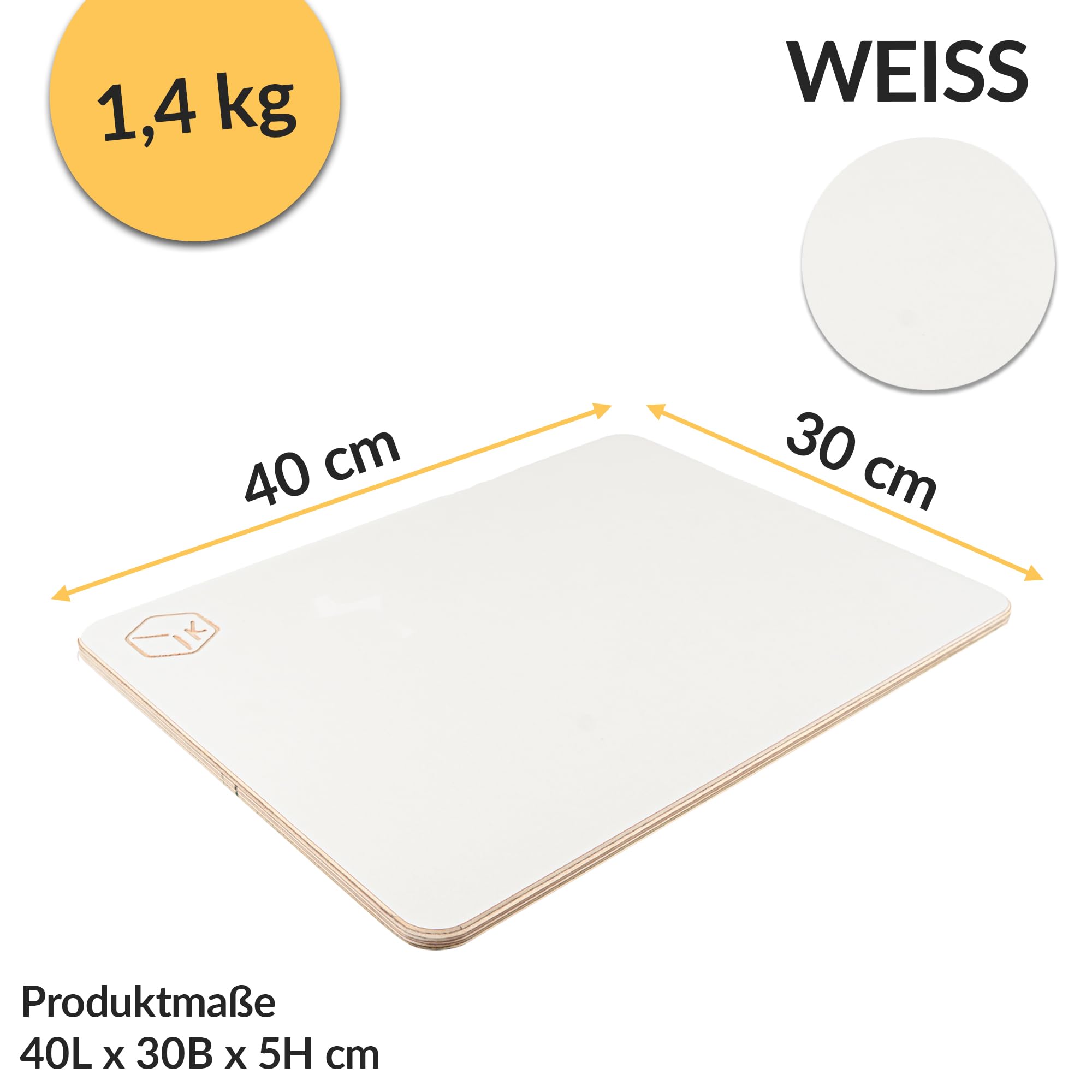 KYOOB Eurobox-Auflage 40x30 cm – multifunktionale Tischplatte & Sitzfläche - Weiß | Abdeckung für Euroboxen mit integriertem Flaschenöffner | leicht, stabil & ideal für Camping & Outdoor