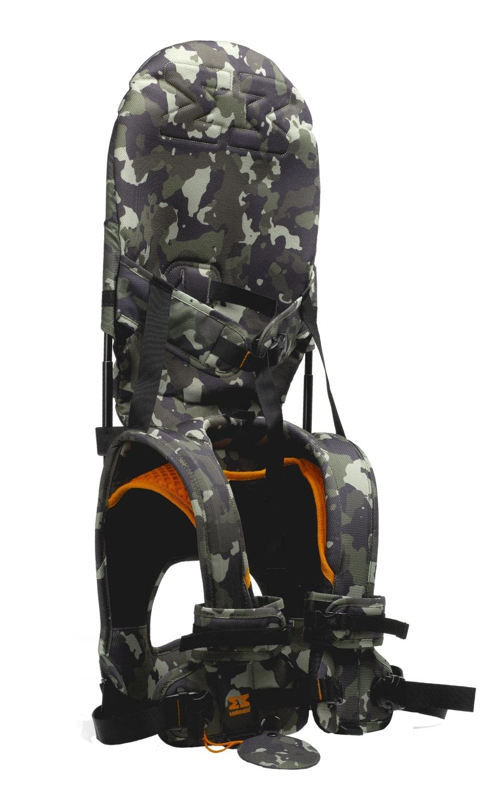 MiniMeis G4 - Marsupio per bambini al mondo con supporto per la schiena, sistema di trasporto pieghevole fino a 18 kg (mimetico)