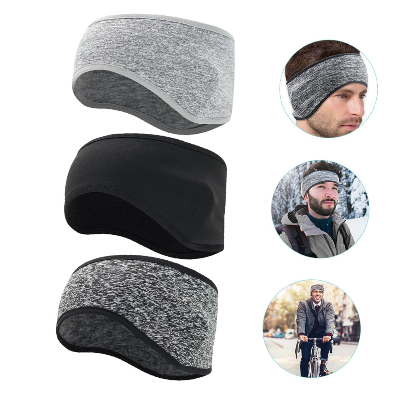 Toddmomy Tocado Winder Protector De Orejas Elástico Banda para Las Orejas Diadema para Ciclismo Diadema para Correr Calentador De Orejas Diadema para Mujer Diadema para Hombre