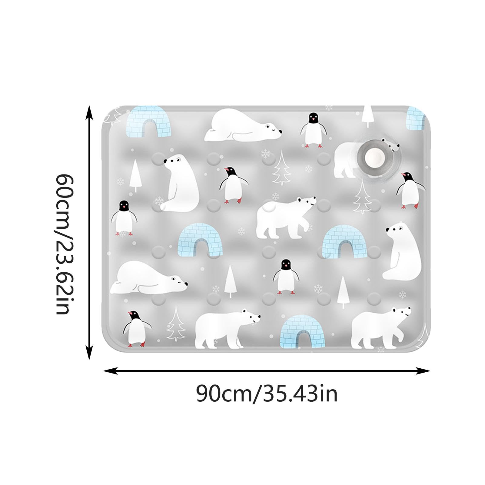 Kühlmatte Für Hunde & Katzen – Selbstkühlend, Waschbar, 70x55 Cm Für Sommer, Bett & Auto