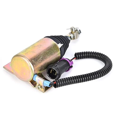 Miniatura 7 de Solenoide de parada de combustible, solenoide de apagado diésel, válvula solenoide de parada de combustible de 12 V XHF-1121 E48331000093 para Foton