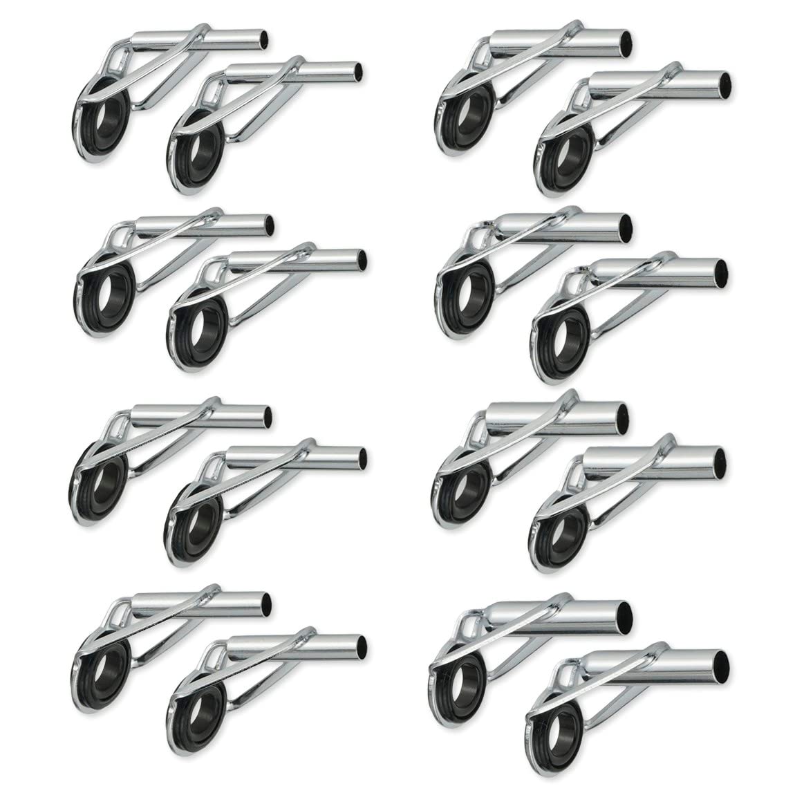 トップガイド ロッドガイド ステンレス 釣り竿 穂先 選べる16点セット 8# (1.8~3.2mm 全8サイズ)