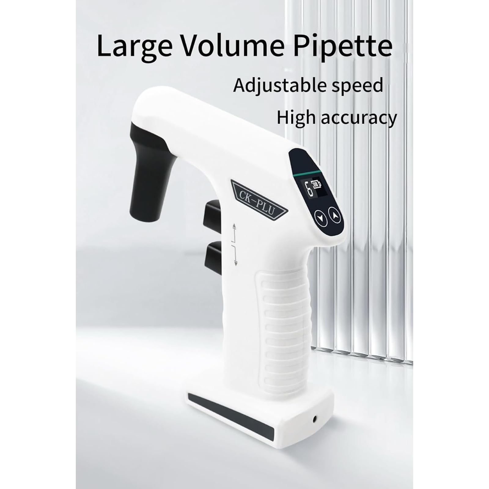 Pipeta eléctrica de gran capacidad, aspirador automático de líquidos de 0,1 a 100 ml, bomba de pipeta recargable con pantalla LCD, sistema antirretorno para laboratorio, compatible con pipetas de