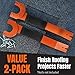 IMPRESA Pack of 2 Shingle Nail Puller - Safety Orange Ergonomic Comfort Grip & Roof Repair Tools - Magnetic Grip & Shingle Nail Remover - High-Contrast Orange Finish & Roofing Tool