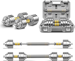 PHOEROS Adjustable Dumbbell and Barbell Set