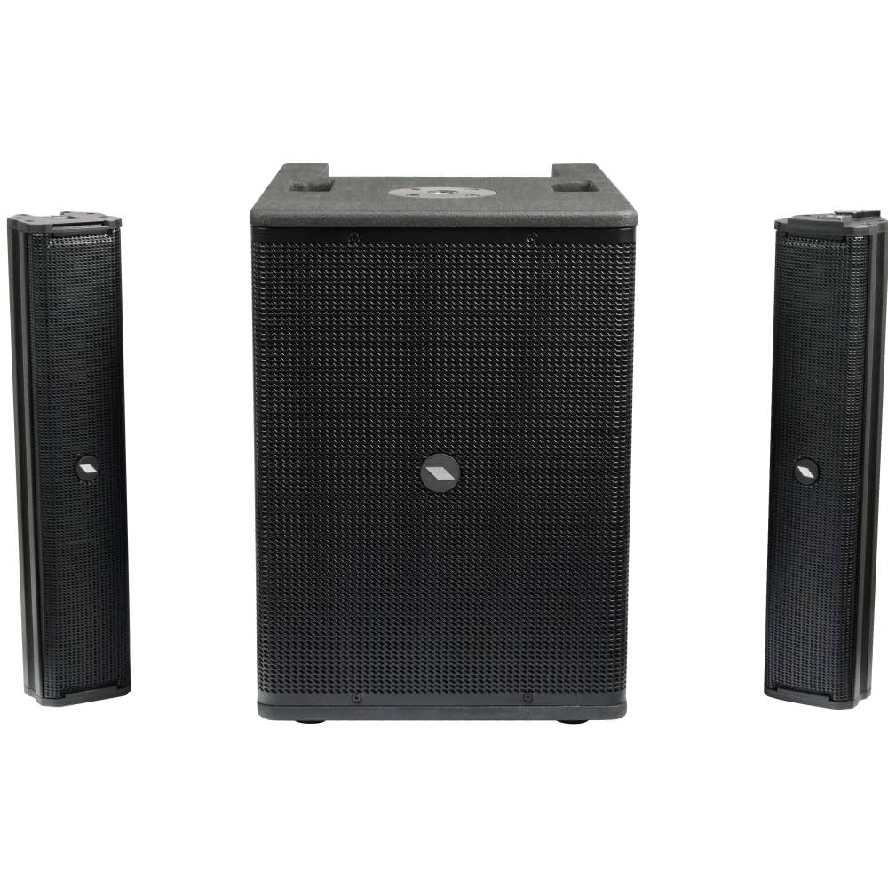 Proel SESSION700 3-Wege-Audiosystem mit 1400 W Spitzenleistung mit Bluetooth-Modul und App für Android und iOS, Schwarz.