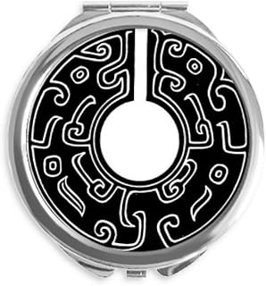 China Culture Spring Autumn Warring States Hand Compact Mirror Round Portable Pocket Glass