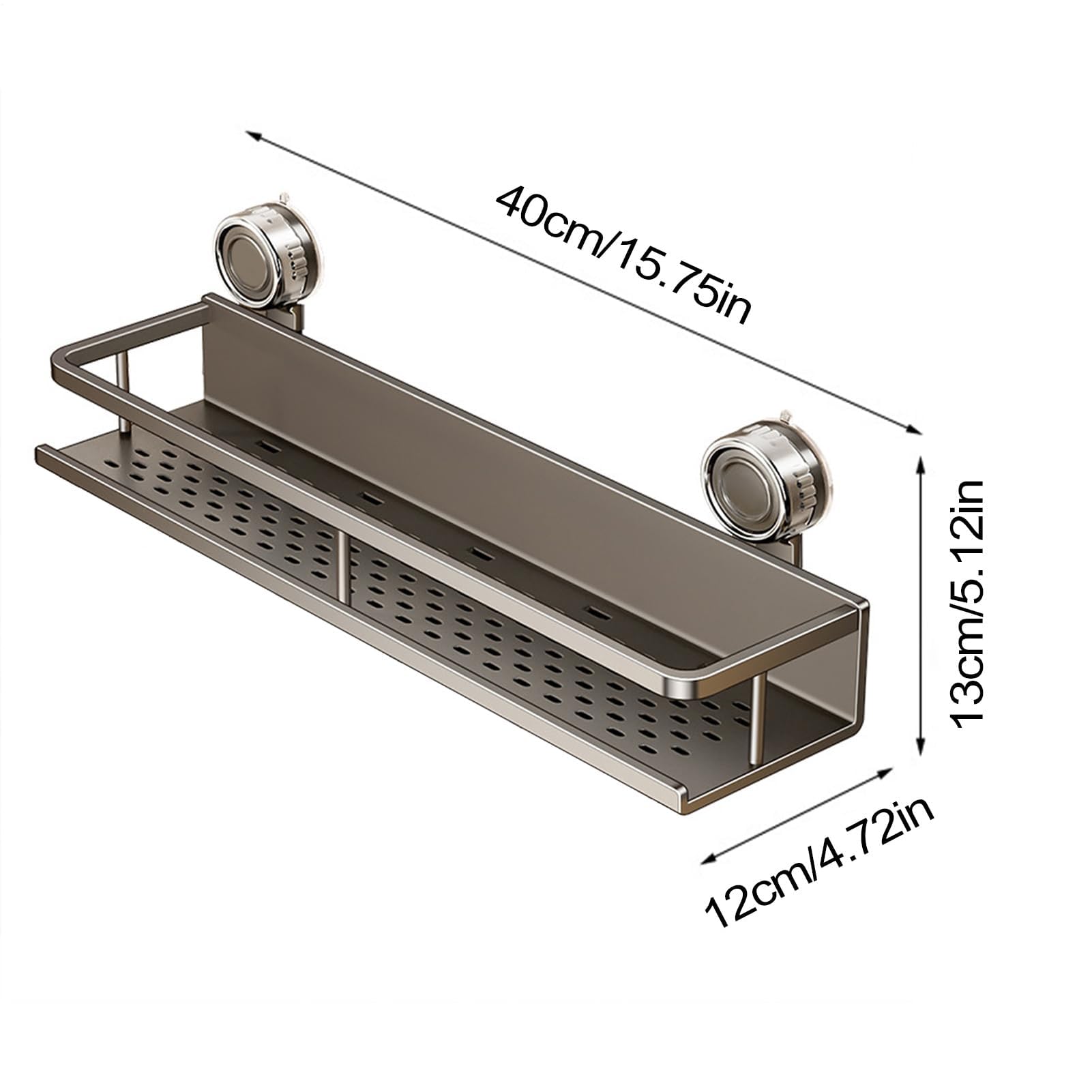 Wandregal - Platzsparendes Regal für Küche Bad & Wohnzimmer - Keine Regale - Ideal für Gewürze & Shampooflaschen - Modernes Design