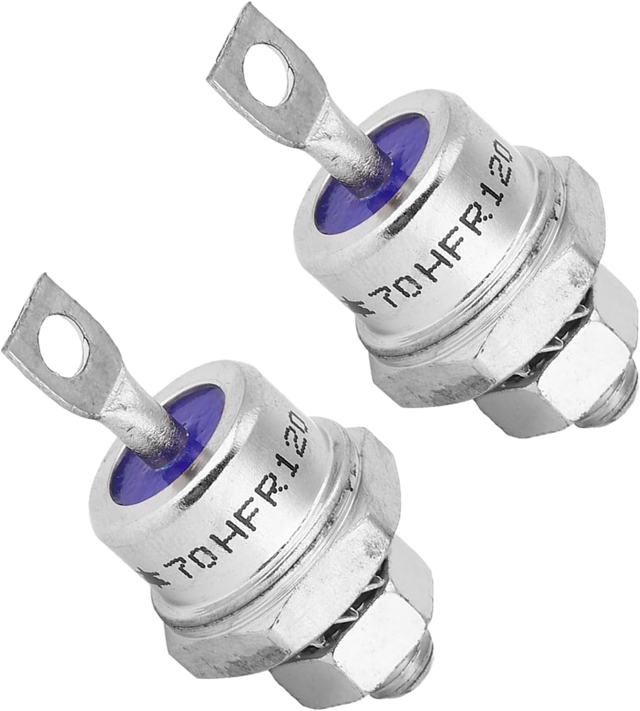 5 Pairs 70HF120 Spiral Rectifier Diode Kit Prcatical 1200V 70A Mini 70HFR120 Rectifier Diode Kit Chassis Bolt Mount Heavy Duty Replacement for Battery Charging