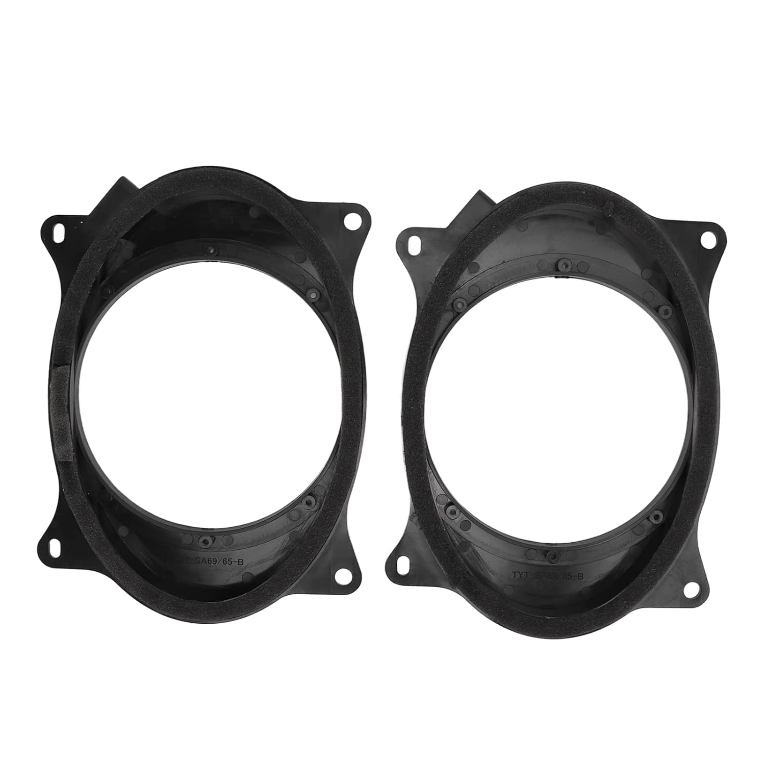 Door Speaker Adapter Bracket , Nonfading 6.5inch Black Wear Resistant Professional Speaker
