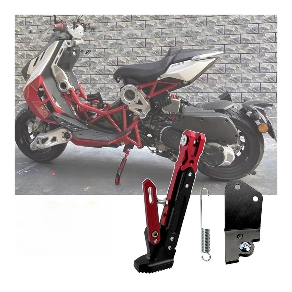 Motocicleta Soporte Lateral Motocicleta Ajustable para Italjet Dragster 200 125 Soporte De Pie Modificado, Soporte Lateral