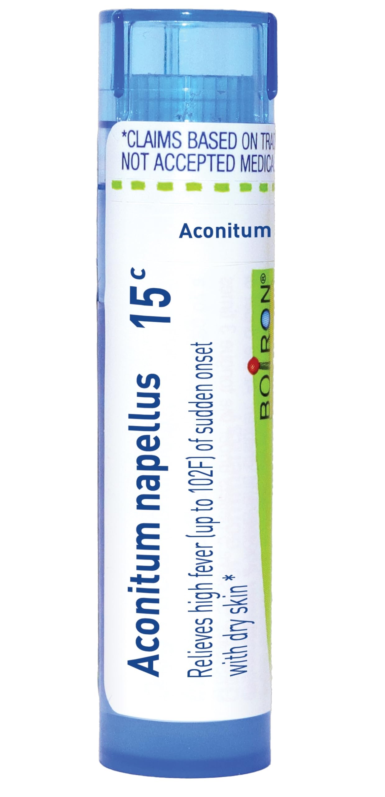 Boiron Aconitum Napellus 15C for High Fever of Sudden Onset with Dry Skin - 80 Pellets