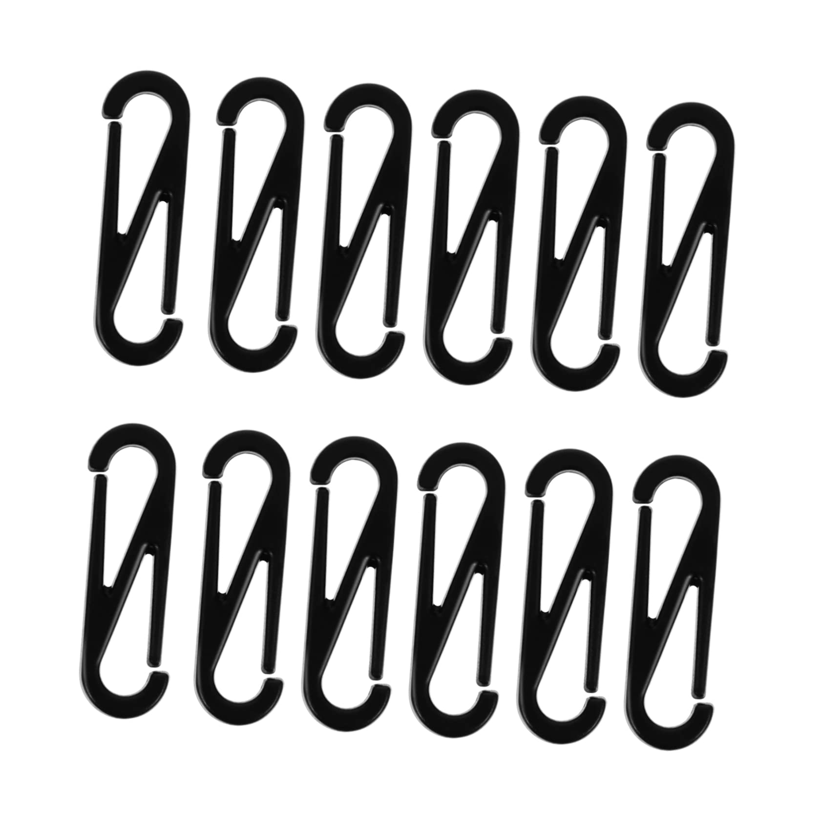 BEBEMOKO 100pcs Lanyard Hook Snap Clips 8-shaped Lobster Clasp Hooks Safe Durable for All
