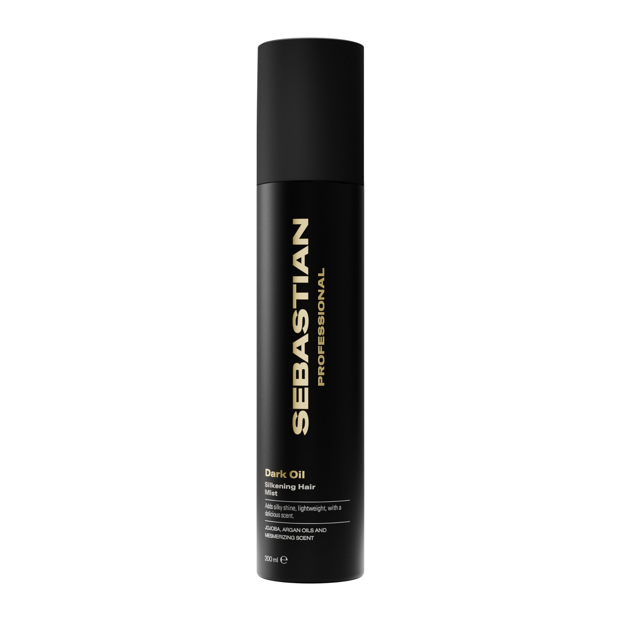 Sebastian Professional Dark Oil – Brume capillaire brillance et lissage professionnelle, huile cheveux légère – 200 ml