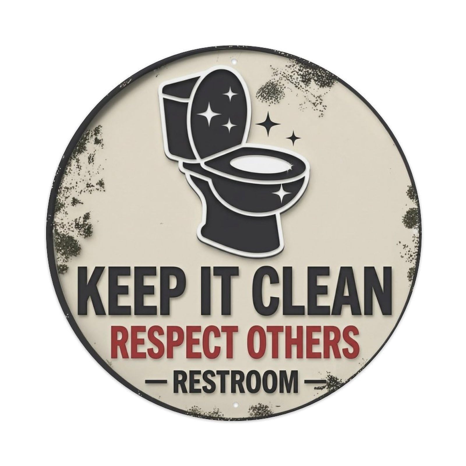 Metal Tin Sign KEEP IT CLEAN