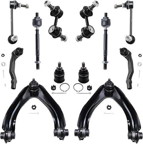 Miniatura 119 de Detroit Axle - Kit de suspensión delantera FWD de 12 piezas para Toyota Matrix Pontiac Vibe 2003 2004 2005 2006 2007 2008, 2 brazos de control
