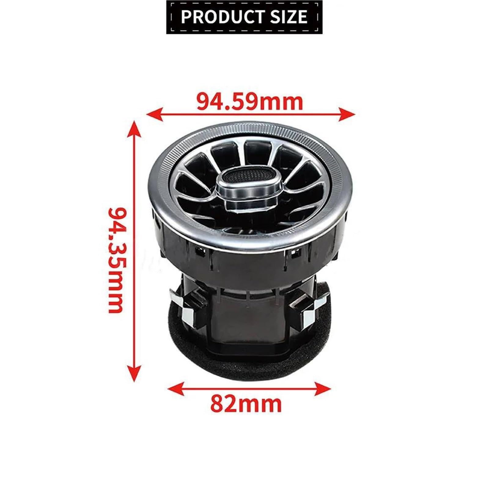 Bocchetta Aria Condizionata Auto Anteriore Interno Cruscotto A/C Uscita Aria Turbo Condizionata Vent Per Mercedes Per Benz V Classe W447 Per Vito A4478308502 Bocchette Aria Condizionata(2 pezzi)