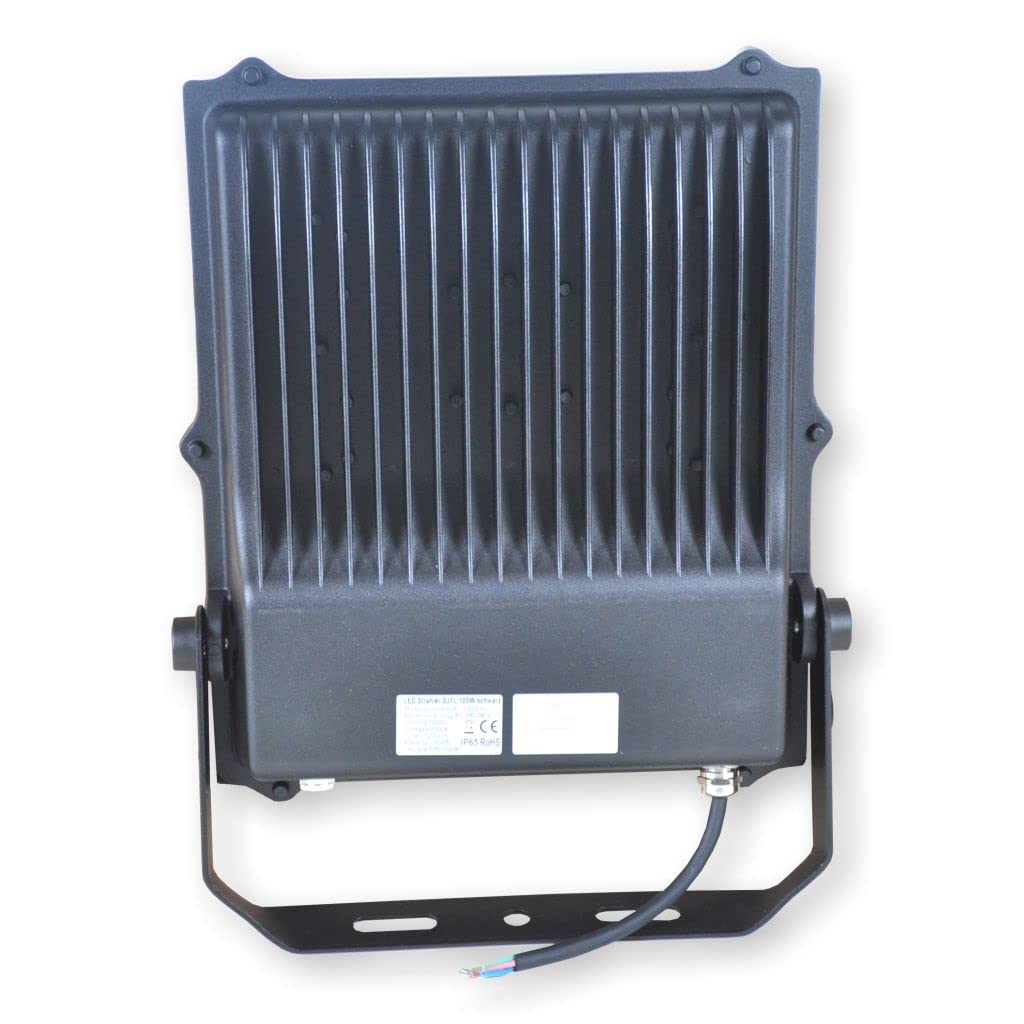 Summit LED Strahler 100W 12000lm schwarz Flutlichtstrahler Außenstrahler Scheinwerfer IP65 6500K
