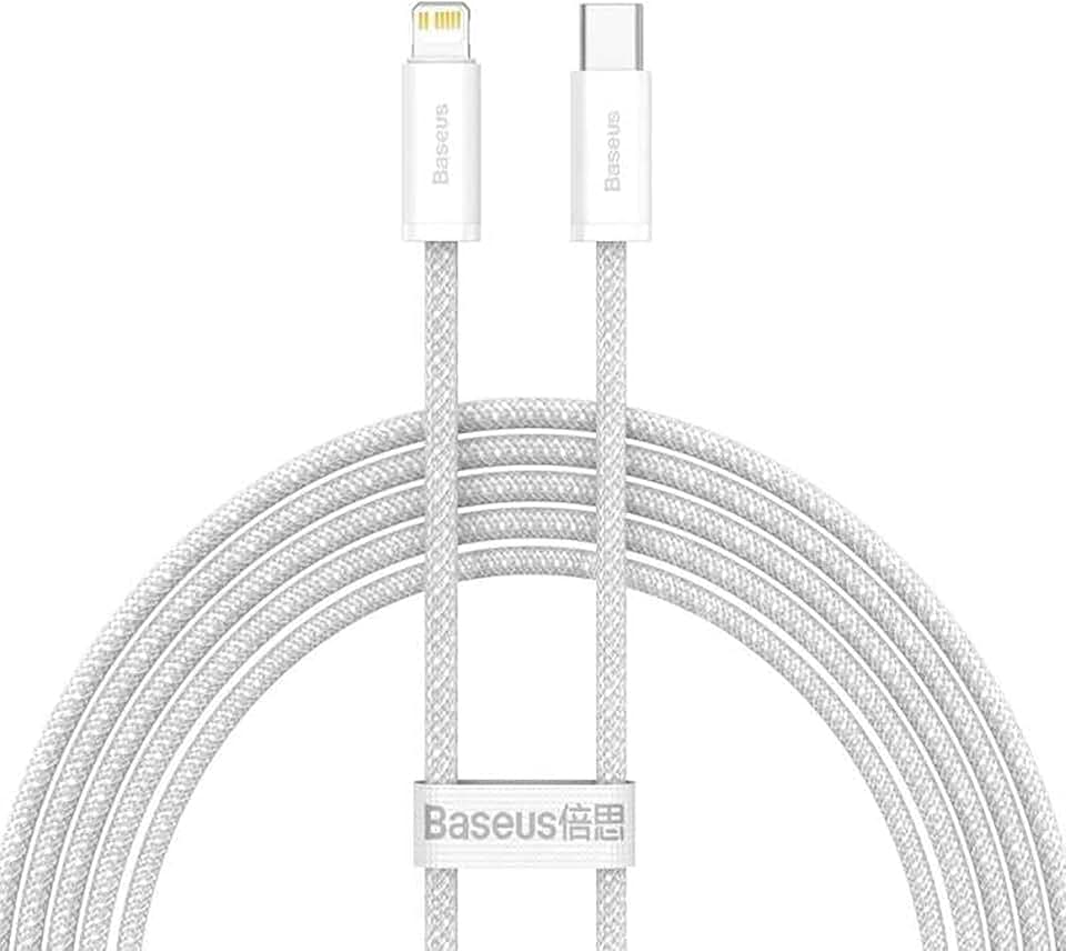 Cabo Turbo Baseus Para iPhone, Usb-c para Lightning 20w 2Metros