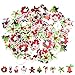 Produktbild Weihnachten Holzknöpfe, 100 Stück gemischt Handwerk Knöpfe mit 2 Löchern Weihnachtsbaum Rentier Weihnachtsmann Holzknopf zum Nähen Handwerk DIY Handwerk Karte machen Verzierungen Weihnachtsdekoration