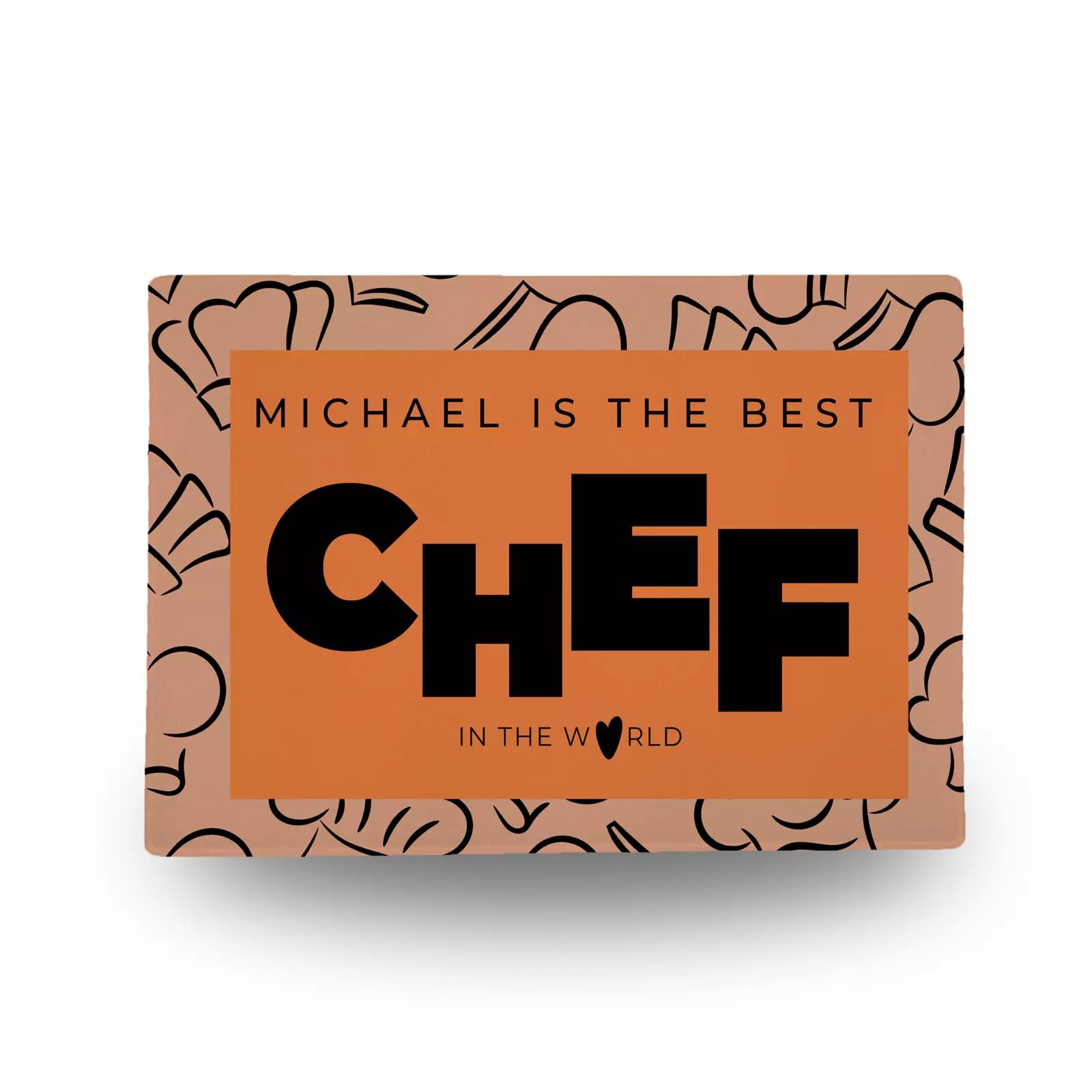 Planche à découper personnalisée en verre trempé grand format Best Chef